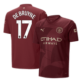 Manchester City DE BRUYNE #17 Drittes Auswärts-Fußballtrikot 2024/25
